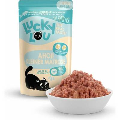 Lucky Lou Lifestage Kitten s drůbežím mäsom a pstruhem 125 g