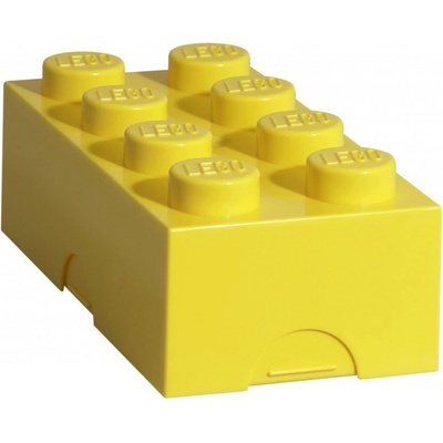 LEGO® box na desiatu 100x200x75mm žltý