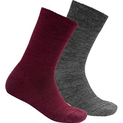 DEVOLD Daily Merino Medium Sock 2Pk Kid Beetroot Mix