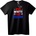 NOONEBRAND Тениска Червено, Бяло и Гръм - 6XL, White