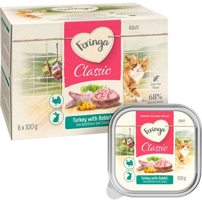 Feringa Classic králik a morčacie 6 x 100 g