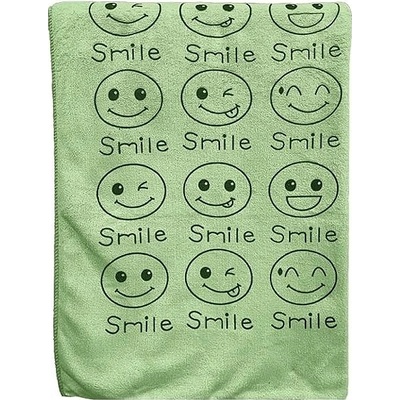 Kaptan rychleschnoucí osuška Smile 70 × 140 cm zelená