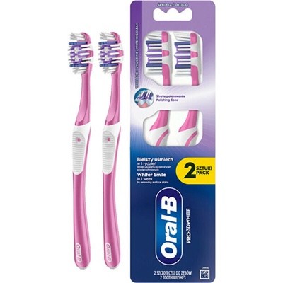 Oral-B Pro-3D White zubní kartáček Medium 2 ks