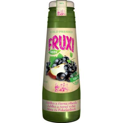 Fruxi jablko čierna ríbezľa 100% šťava 0,75 l