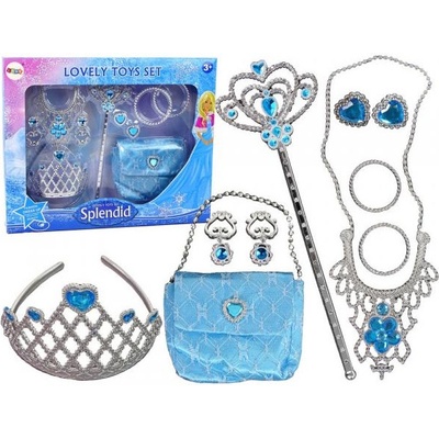 Súprava šperkov malej princeznej Blue Crown s doplnkami