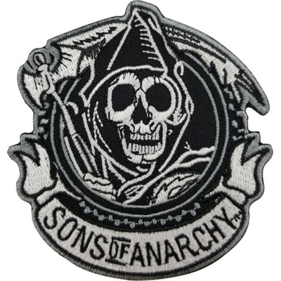 Moto nášivka Sons of Anarchy round 10 cm x 10 cm