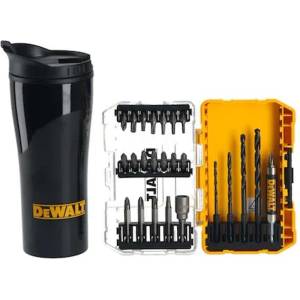DEWALT - Комплект от 25 битове и свредла, с термо чаша DT70707 (DT70707)
