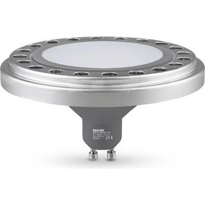 Brilum LED žárovka AR111 GU10/12W/230V 3000K stříbrná 120° B3524