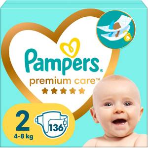 Pampers Памперси Pampers Premium Care 2 MB (4-8кг. ) - 136 броя
