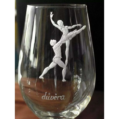 Rytiskla cz balet 06 sklenice na víno 500 ml