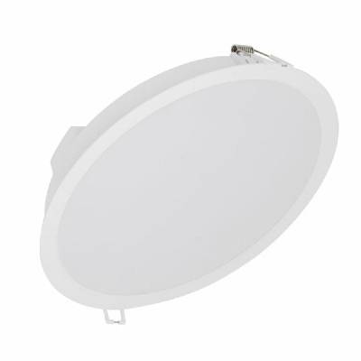 LED лампа Ledvance DN 190 18W 830 WT, за вграждане, 18W, 240V, 1800lm, 3000K, бяла