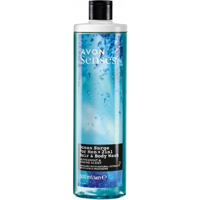 Avon Senses Ocean Surge šampón a sprchový gél 2 v 1 500 ml