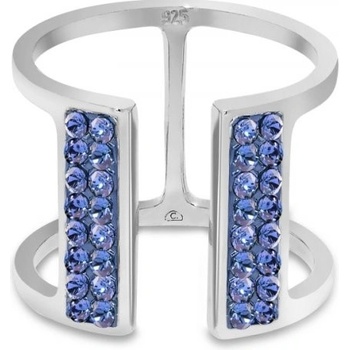 Spark prsten modrý se Swarovski Elements Radiance 14129 2730 Sapphire