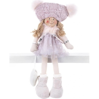 MagicHome Dekorácia Vianoce Deti ružové 22 cm