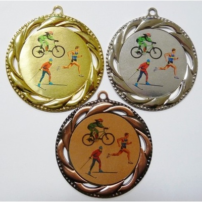 VIZINGR Zimní triatlon medaile D93-L53