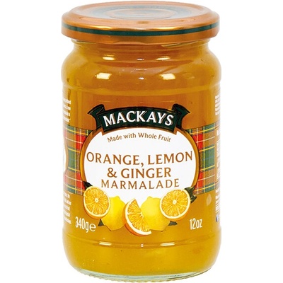 Mackays Orange Lemon and Ginger Marmalade - Zavařenina pomeranč citrón zázvor 340g