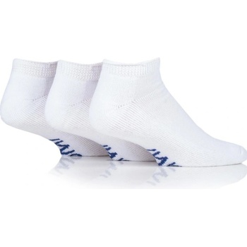 Iomi 3 páry členkové DIA ponožky s froté chodidlom Biele