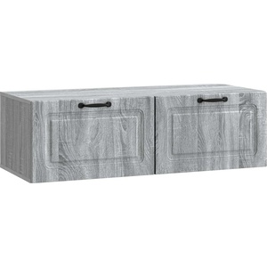 vidaXL Стенно монтиран ТВ шкаф Сива сонома 98 x 41 x 30 см (899381)