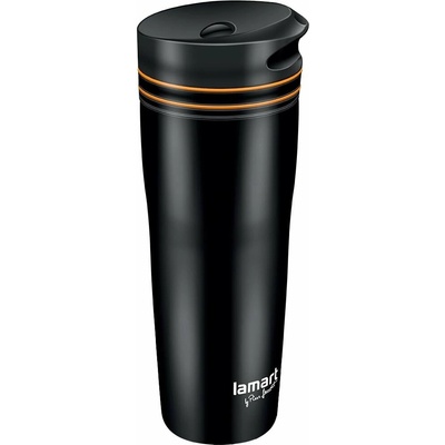 Lamart LT4051 Termohrnček MANQ 360 ml čierno oranžový