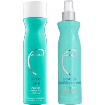 Malibu C Un-Do-Goo Hloubkově čistící šampon 266 ml + Malibu C Leave-In Mist Conditioner bezoplachový kondicionér 266 ml dárková sada