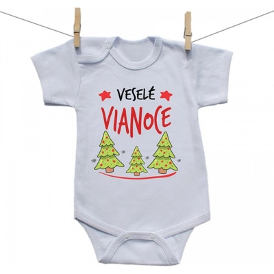 Boodyy Body s krátkym rukávom Veselé Vianoce