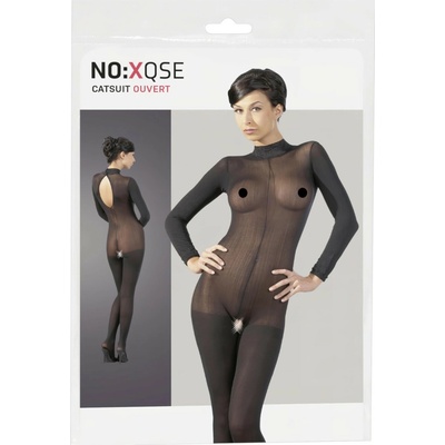 Mandy Mystery lingerie Čierny Catsuit
