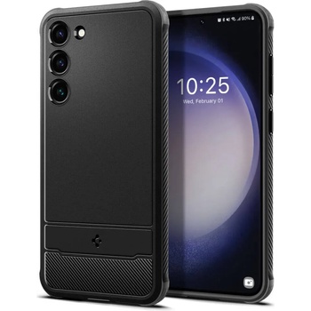 Spigen Противоударен Силиконов Калъф за SAMSUNG S23 Plus, SPIGEN Rugged Armor Case, Черен (ACS05665)