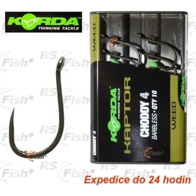 Korda Kaptor Choddy Barbless tráva vel.8 10 ks