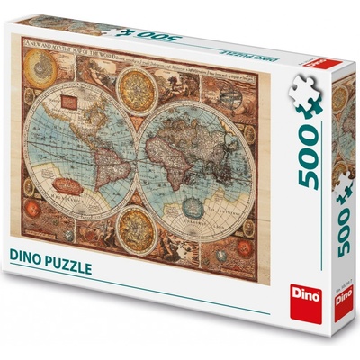 Dino Mapa světa 500 dílků