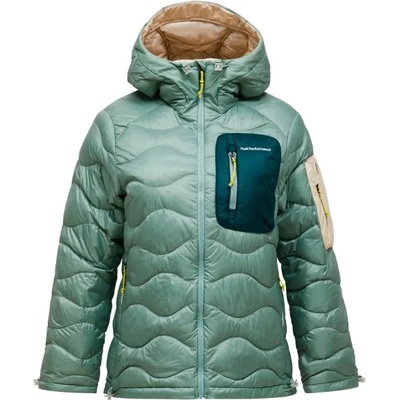 Peak Performance Дамско пухено яке Peak Performance Women's Helium Utility Down Hood Down jacket - Green Valley - размер XS (104-5351-0612)
