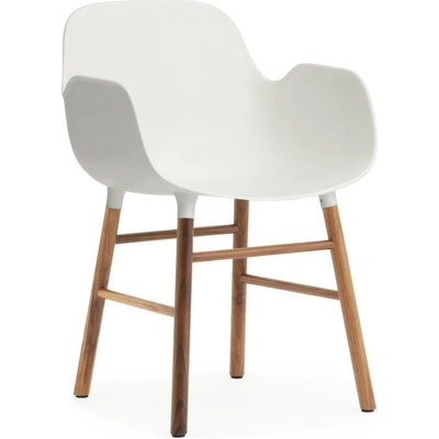 Normann Copenhagen Form s područkami bílá / ořech