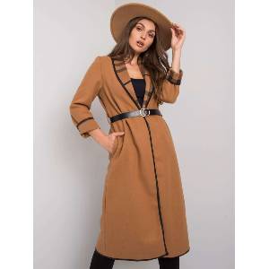 Italy Moda Дамско палто модел A5753.38X Italy Moda цвят камел