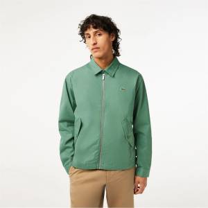 Lacoste Яке Lacoste Men's Gabardine Zipped Bomber Jacket - Ash Tree
