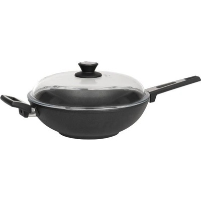 SKK uchoa rukojeť Indukce Titanový wok 32 cm s poklicí