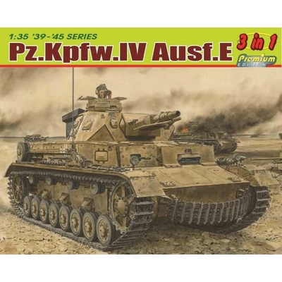 Dragon Models Model Kit tank 6874 Pz.Kpfw.IV Ausf.E 3 in 1 1:35
