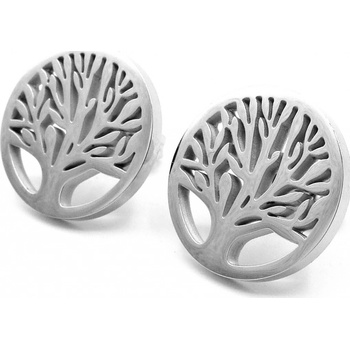 Steel Jewelry náušnice pecky strom života z chirurgické oceli NS130122