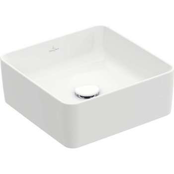 Villeroy & Boch Умивалник за монтаж върху плот, Collaro, квадратен, 380 х 380 х 145mm, alpin white (4А213801)