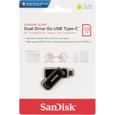 SanDisk Ultra Dual Drive Go 128GB SDDDC3-128G-G46 – Zbozi.Blesk.cz