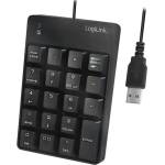 LogiLink Клавиатура LogiLink ID0184 NumPad, 19 клавиша, черна, USB (ID0184)
