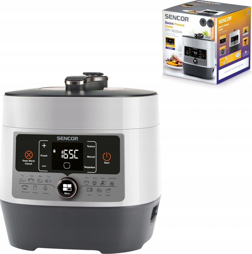 Sencor Spr 3600wh Mayer Pressure Cooker Instruction Manual Sencor