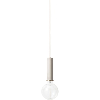 ferm LIVING Висяща лампа Socket Pendant голяма светлосива (5111)