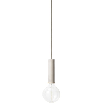 ferm LIVING Висяща лампа Socket Pendant голяма светлосива (5111)