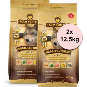 Wolfsblut Дивечова патица и пуйка за възрастни 2 x 12, 5 кг