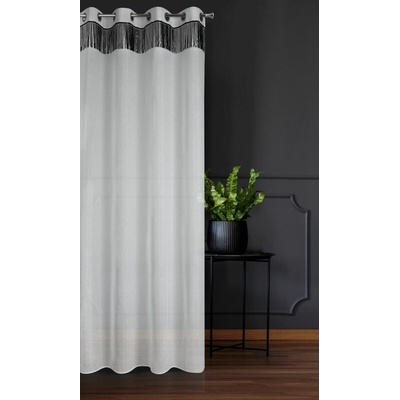 ZÁCLONA JASPIS 140X250 CM BIELA