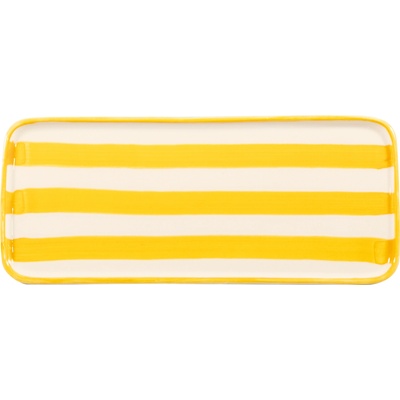 Zafferano Чиния за сервиране Lido Righe правоъгълна 26, 5 см жълта (RIG0404)