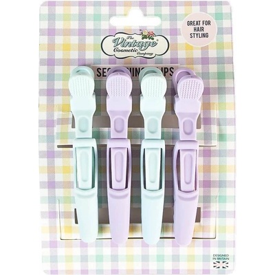 The Vintage Cosmetic Company Sectioning Clips Pastel – Spony na styling