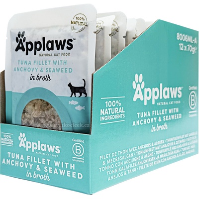 Applaws Cat tuňák a ančovičky 12 x 70 g