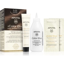 Apivita My Color Elixir farba na vlasy bez amoniaku 5.03 Light Brown Natural Gold