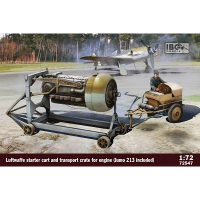 IBG Luftwaffe Starter car and Transport Crate for engine Jumo 213 included 1:72