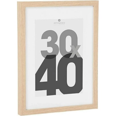 Dřevěný fotorámeček Eva Atmosphera 30x40 cm skandinávský na zeď nebo stůl